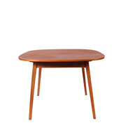 VERKOCHT Vintage uitschuifbare vierkante eettafel 