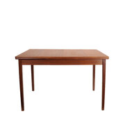 VERKOCHT Vintage uitschuifbare teakhouten tafel
