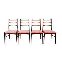 VERKOCHT Set vintage stoelen opnieuw gestoffeerd