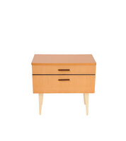 VERKOCHT Vintage hoogglans nachtkastje