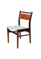 VERKOCHT Vintage eetkamerstoel opnieuw gestoffeerd