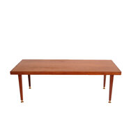 VERKOCHT Vintage salontafel van teakhout