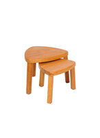 Vintage nesting tables met twee driehoekige tafels