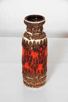 Vintage West Germany Scheurich fat lava vaas