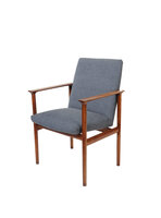 VERKOCHT Vintage jaren 60 Fristho Impala stoel opnieuw gestoffeerd