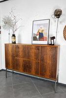 VERKOCHT . Vintage palissander highboard