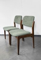 NIEUW . Set vintage eetkamerstoelen opnieuw gestoffeerd