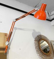 VERKOCHT . Vintage architectenlamp