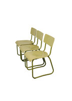 Set van twee vintage houten stoelen