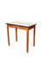 VERKOCHT Vintage houten (werk)tafel et formica blad_